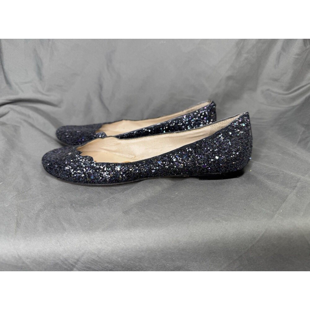 Sam Edelman Alaine Black Glitter Flats Shoe Ballet Sparkle Classy Preppy Size 7 - Picture 5 of 6